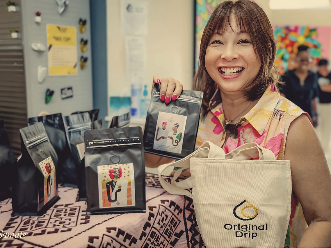 Original Drip tote bag with coffee bag — bring the ritual home